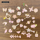 30pcs Mixed Lovely Charms Pendant DIY Jewelry Making Accessories