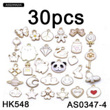 30pcs Mixed Lovely Charms Pendant DIY Jewelry Making Accessories