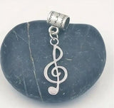 30pcs Music Notation Microphone Beads Charms Pendant Bracelet Jewelry DIY