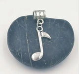 30pcs Music Notation Microphone Beads Charms Pendant Bracelet Jewelry DIY