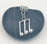 30pcs Music Notation Microphone Beads Charms Pendant Bracelet Jewelry DIY