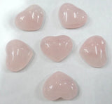 30pcs Rose Quartz Heart Cabochons 15x18mm for DIY Jewelry Making