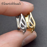 30pcs Copper Plated Earring Hooks for Jewelry Making