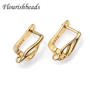 30pcs Copper Plated Earring Hooks for Jewelry Making