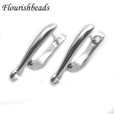 30pcs Nickle Anti Rust Rhodium Plated Earring Hooks for Jewelry Making