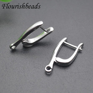 30pcs Nickle Anti Rust Rhodium Plated Earring Hooks for Jewelry Making