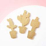 30pcs Cactus Enamel DIY Charm for Jewelry Making - Earring Pendant Bracelet