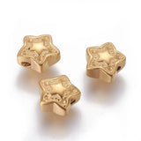 30pcs Retro Europe Star Beads 304 Stainless Steel Beads for DIY Jewelry Making