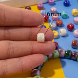 30 Colorful Ceramic Beads for Jewelry Making Diy Bracelets Necklace Charms