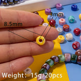 30 Colorful Ceramic Beads for Jewelry Making Diy Bracelets Necklace Charms