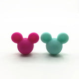30pcs Mickey Mouse Teething Beads Food Silicone BPA DIY Necklace Pendant