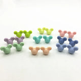 30pcs Mickey Mouse Teething Beads Food Silicone BPA DIY Necklace Pendant