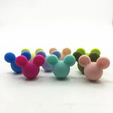 30pcs Mickey Mouse Teething Beads Food Silicone BPA DIY Necklace Pendant