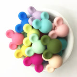 30pcs Mickey Mouse Teething Beads Food Silicone BPA DIY Necklace Pendant