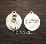 30pcs Silver First Communion Charms Pendants for DIY Necklace Jewelry Making