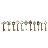 30pcs Antique Bronze Skeleton Key Set Charms for DIY Jewelry Making