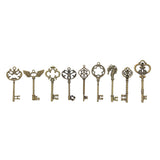30pcs Antique Bronze Skeleton Key Set Charms for DIY Jewelry Making