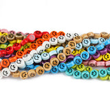 30pcs Yellow Ceramic Beads Pendant Porcelain Bead Jewelry Making 10x6mm
