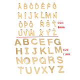 30pcs Stainless Steel Letter Beads for Personalized Jewelry Making