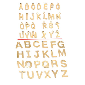 30pcs Stainless Steel Letter Beads for Personalized Jewelry Making