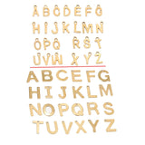 30pcs Stainless Steel Letter Beads for Personalized Jewelry Making