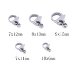 30pcs Stainless Steel Lobster Clasp for DIY Bracelets Necklace Jewelry