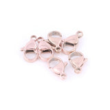 30pcs Stainless Steel Lobster Clasp for DIY Bracelets Necklace Jewelry