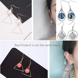 30pcs Stainless Steel Geometric Earrings Circle Pendant for DIY Jewelry