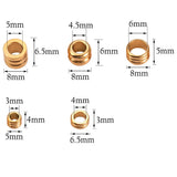 30pcs Stainless Steel Spacer Beads Round Beads for DIY Jewelry Making