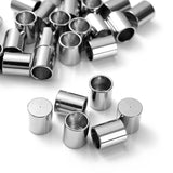 30pcs Tube Crimp End Beads Stopper Spacer Tail Buckle Jewelry Making Findings