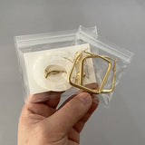 30pcs Zipper Lock Pouch Bags 4*6/6*8cm Clear Self Sealing Sachet Ziplock Bag