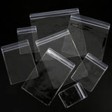 30pcs Strong Zipper Bags Clear Self Sealing 4*6/6*8cm Jewelry Packaging