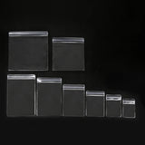 30pcs Strong Zipper Bags Clear Self Sealing 4*6/6*8cm Jewelry Packaging
