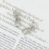 30pcs Swivel Carabiners Keychain Silver Accessories