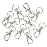 30pcs Swivel Carabiners Keychain Silver Accessories