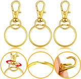 30pcs Swivel Clasps Lobster Claw Clasp with 30pcs Key Rings