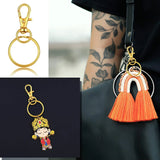 30pcs Swivel Clasps Lobster Claw Clasp with 30pcs Key Rings