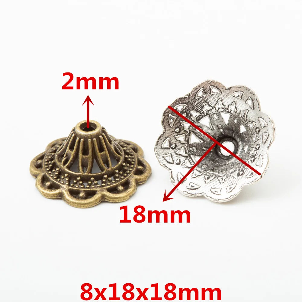 30pcs Tassel Bead Cap Pendant Charms for DIY Jewelry Making