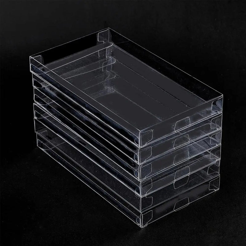 30pcs Transparent PVC Box Flat Rectangle Candy Treat Gift Boxes