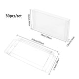 30pcs Transparent PVC Box Flat Rectangle Candy Treat Gift Boxes