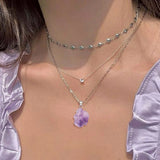 30pcs Amethysts Irregular Shape Pendants for Jewelry Making