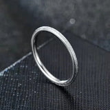 30pcs 2mm Sand Surface Stainless Steel Wedding Band Ring