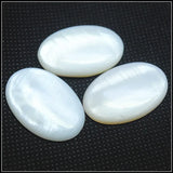 30pcs Mother of Pearl Shell Cabochons for Bracelet and Finger Rings Making