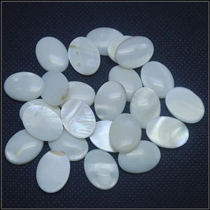 30pcs Mother of Pearl Shell Cabochons for Bracelet and Finger Rings Making