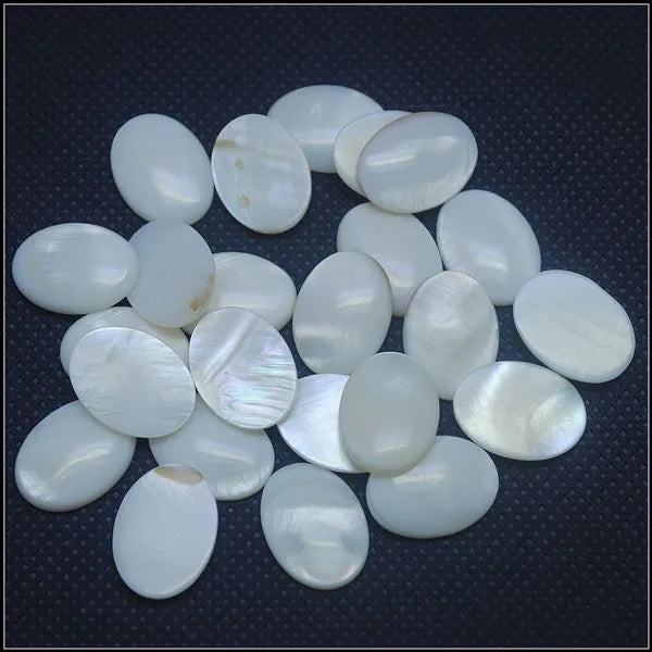 30pcs Mother of Pearl Shell Cabochons for Bracelet and Finger Rings Making