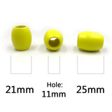30pcs Round Wooden Beads for DIY Bracelet 25x21mm