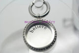 30pcs Big Blessed Plate for 30mm Floating Charm Locket Xmas Keepsake
