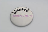 30pcs Big Blessed Plate for 30mm Floating Charm Locket Xmas Keepsake