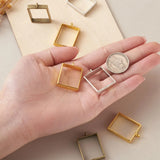 30pcs/box Hollow Frame Rectangle Charms DIY Epoxy Resin Jewelry Making