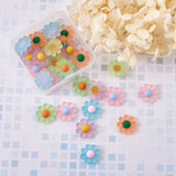 30pcs Daisy Flowers Resin Frosted Cabochons DIY Earrings Bobby Pin Accessories